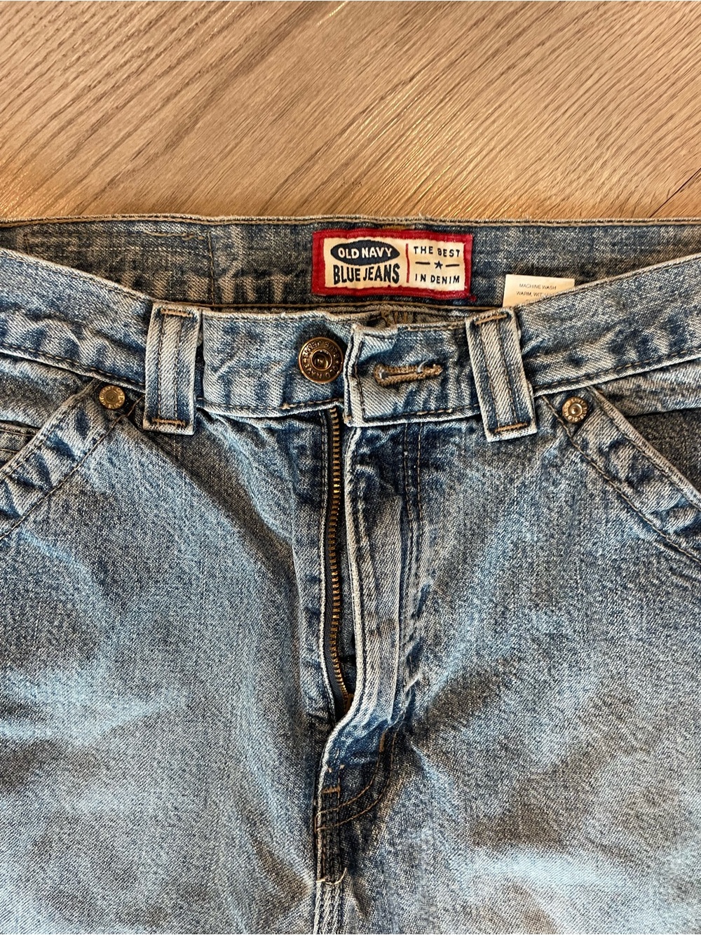 Old Navy Relaxed Light Blue Carpenter Jeans - Picture 2 of 12
